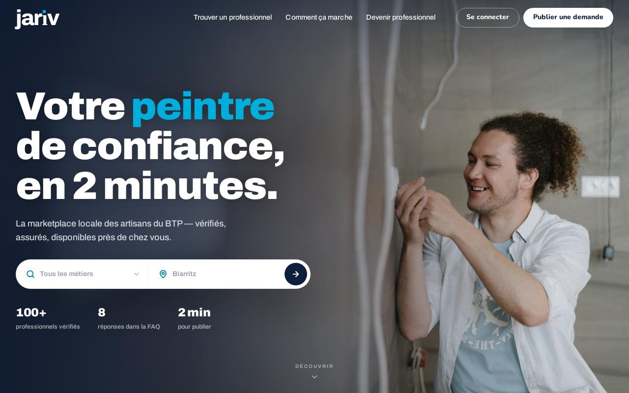 Jariv — aperçu du site